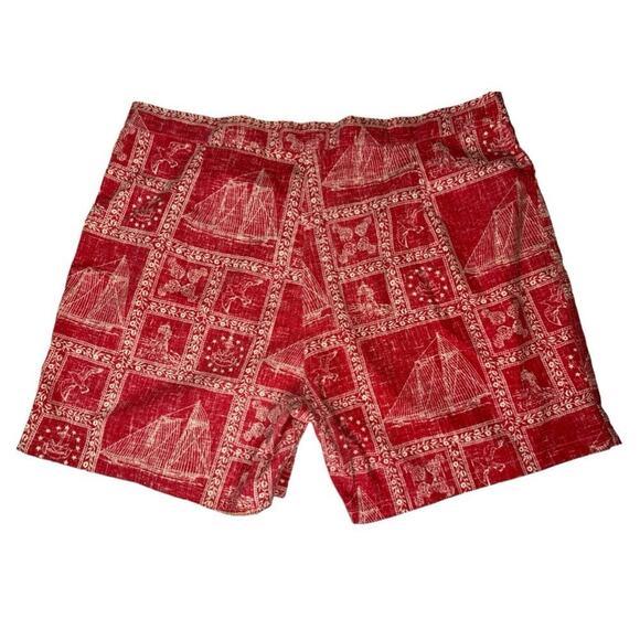 Reyn Spooner Men’s Hawaiian Shorts 40 Vintage Cotton Polyester - Picture 2 of 4